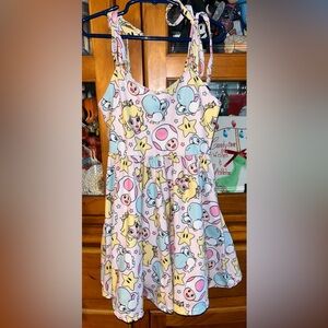 Sweet pea custom princess peach and Mario 6t dress